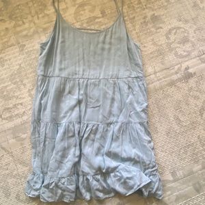 Blue skater dress